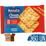Biscoito Cream Cracker Sache Renata Tipo Agua E Sal 360 Un