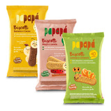 Biscoito Papapá Banana  Maçã E Laranja Natural S  Açúcar 3un