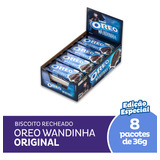 Biscoito Recheado Oreo 08x36gr Chocolate Baunilha