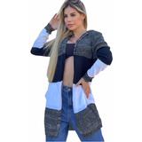 Blazer Casaco Cardigan Jaqueta