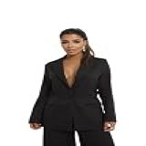 Blazer Feminino Alfaiataria Alongado