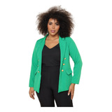 Blazer Feminino Alfaiataria Plus