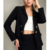 Blazer Feminino Casaco Alfaiataria