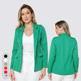 Blazer Feminino Em Alfaiataria