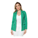 Blazer Feminino Em Alfaiataria