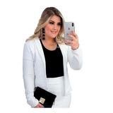 Blazer Feminino Malha Crepe