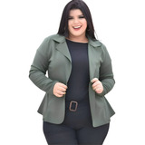 Blazer Feminino Plus Size