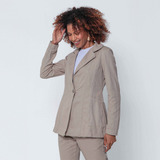 Blazer Feminino Sarja Caqui
