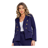 Blazer Feminino Social Alfaiataria