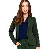 Blazer Feminino Terninho Gola