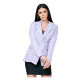 Blazer Feminino Tweed Forrado