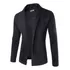 Blazer Masculino, Cardigã, Manga Comprida, Slim Fit, Suéter