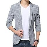 Blazer Masculino De Negócios Slim Fit Com Fenda Nas Costas Para Smoking Com Um Botão Casual Blazer De Cor Sólida