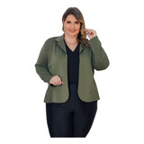 Blazer Neoprene Casaco Terninho