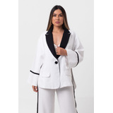 Blazer Oversized Bicolor Off
