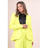 Blazer Pregas Amarelo Neon Labrava