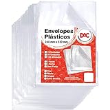 Blister Envelope Plástico Ofício Com Espessura Grossa E 4 Furos – 50 Unid – 5076-50