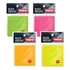 Bloco Adesivo 100 Folhas Tipo Postit 76x76mm Colorido Neon Cor Amarelo