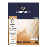 Bloco Canson A2 Manteiga 50 Folhas Croquis