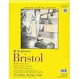 Bloco De Papel Strathmore Bristol Série 300, 20 Folhas, 270 G, 27,9 X 35,6 Cm