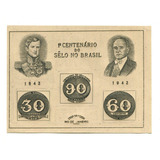 Bloco Filatélico Rhm B.8h- 1º Cent. Selo Brasileiro - L.1676