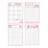 Bloco Nota Grid Decorado Mikko Illustrations 4x10 Rosa