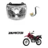 Bloco Optico Farol Moto Bros 150 09 Á 12  C/ Soquete H4