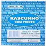 Bloco Para Rascunho C/picote E Grampo 80 Folhas 80x11, 5 - Pacote Com 20, São Domingos, 6427-6, Multicor