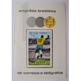 Bloco Selo Novo 1970 Rhm B 28 Gol 1000 Pelé Ótimo Estado