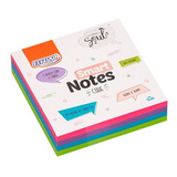 Bloco Smart Notes Cube 76x76 Colorido Soul 200 Folhas Brw