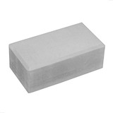 Bloco Tijolo Bloquinho Eva Para Yoga Pilates Fisioterapia Academia Meditação 200g 22x12x8cm Cinza Om Joy