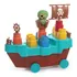 Blocos De Encaixar Infantil Barco Pirata 13 Peças Elka 1045