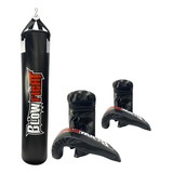 Blow Fight Saco De Pancada 1 20 Cm   2 Pares Bate Saco Preto