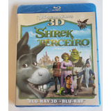 Blu-ray 3d + Blu-ray Shrek Terceiro Original Lacrado De Fábr