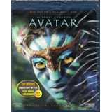 Blu Ray Avatar 3d + 2d + Dvd - Duplo - Original Novo Lacrado