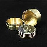 Blue-ther Dynamic Coins Copper Box,us Half Dollar Version Magic Tricks Gimmick Coin Vanish Magic Fly Coin Magic Close Up Street Coin Money
