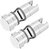 BlueStars Suporte De Chuveiro Ajustável Para Barra Deslizante De 18 25 Mm   Suporte De Pulverizador De Rotação De 360  Para Cima E Para Baixo   Pacote Com 2