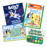 Bluey Bingo E Sua Família Kit Livros Para Colorir Atividades E Historinha Entretenimento Infantil Educativo Passatempo Criativo Com Muitos Adesivos E Brinde Especial
