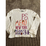 Blusa Aeropostale Branca Manga