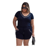 Blusa Alcinha Com Shorts