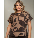 Blusa Alfaiataria Plus Size