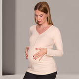 Blusa Amamentacao Basica Gestante