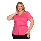 Blusa Amamentacao Camiseta Gola
