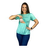 Blusa Amamentação Cores Premium Camiseta Blusinha Gestante