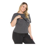 Blusa Amamentacao Plus Size