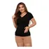 Blusa Amamentação Transpassada Gestante Sofisticada T shirt