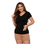 Blusa Amamentacao Transpassada Gestante
