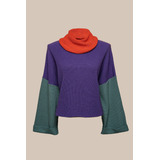 Blusa Ampla Tricolors Tricot