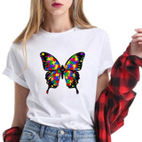 Blusa Autismo Borboleta Mae