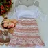 Blusa Avizo Branca De Alcinha Bordada Ciganinha Tam 38 E 40
